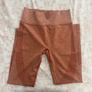 Victoria's secret PINK orange seamless medium leggings